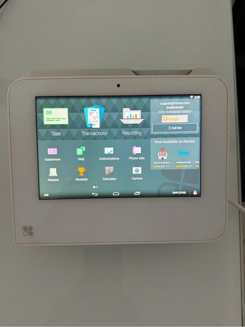 Clover Mini C300 POS Payment System